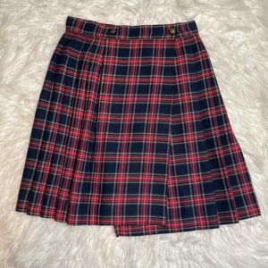 Vintage 1960's Plaid Schoolgirl Skirt, Size S